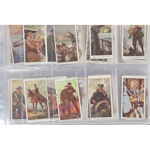 424 - Cigarette cards - Approx. 60 varied Wills sets in modern binders