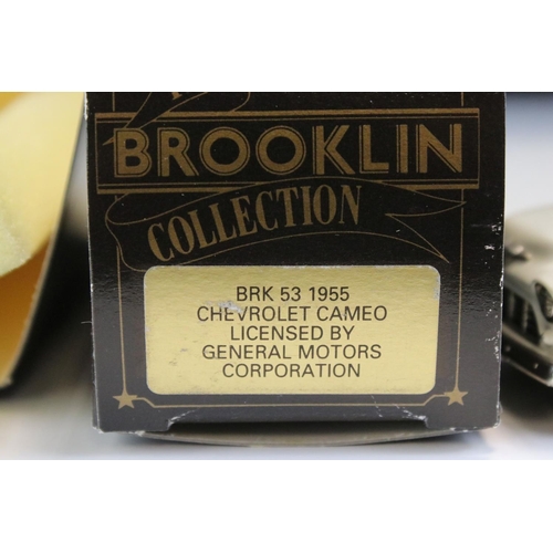 1026 - Four Boxed Brooklin Models 'The Brooklin Collection' 1/43 metal models to include BRK 28 1957 Mercur... 