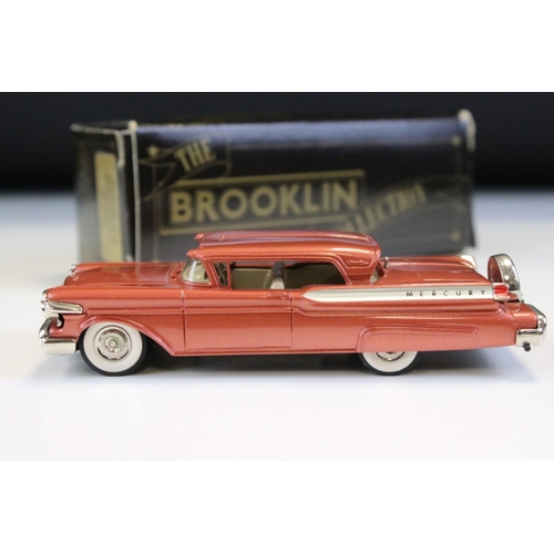 1026 - Four Boxed Brooklin Models 'The Brooklin Collection' 1/43 metal models to include BRK 28 1957 Mercur... 