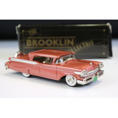 1026 - Four Boxed Brooklin Models 'The Brooklin Collection' 1/43 metal models to include BRK 28 1957 Mercur... 