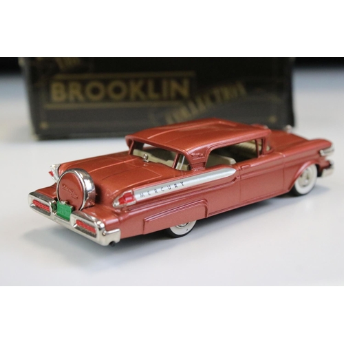 1026 - Four Boxed Brooklin Models 'The Brooklin Collection' 1/43 metal models to include BRK 28 1957 Mercur... 