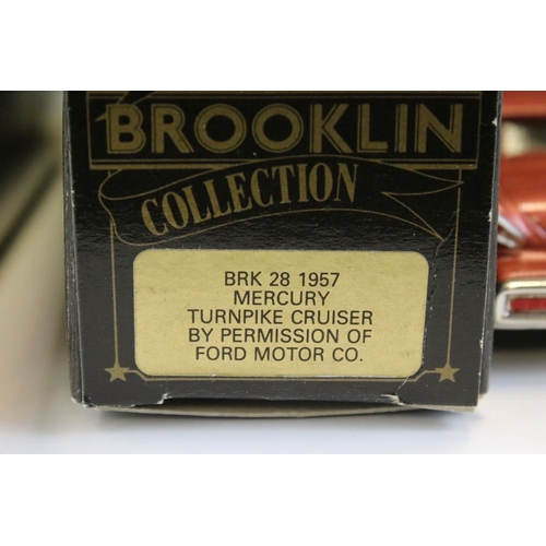 1026 - Four Boxed Brooklin Models 'The Brooklin Collection' 1/43 metal models to include BRK 28 1957 Mercur... 