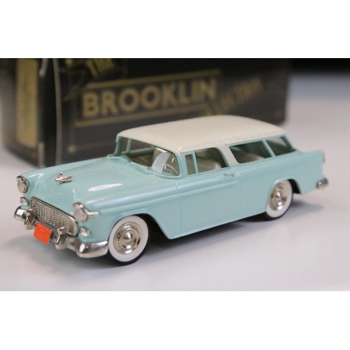 1026 - Four Boxed Brooklin Models 'The Brooklin Collection' 1/43 metal models to include BRK 28 1957 Mercur... 