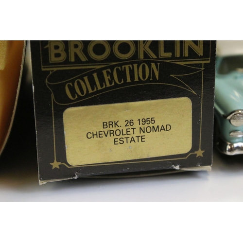 1026 - Four Boxed Brooklin Models 'The Brooklin Collection' 1/43 metal models to include BRK 28 1957 Mercur... 