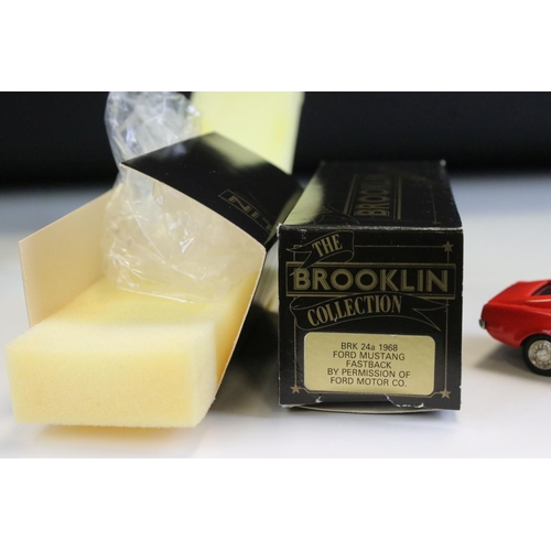 1026 - Four Boxed Brooklin Models 'The Brooklin Collection' 1/43 metal models to include BRK 28 1957 Mercur... 