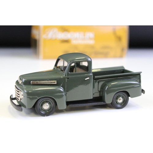 1034 - Four Boxed Brooklin Models 'The Brooklin Collection' 1/43 metal models to include BRK. 76 1948 ford ... 