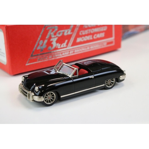 1035 - Four Boxed Brooklin Models Metal Models to include 2 x 1:43 Hot Rod Magazine (HR 01 1961 Chevrolet I... 