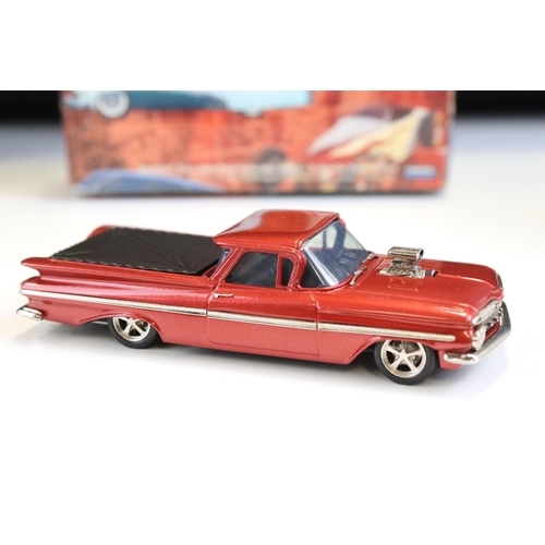 1035 - Four Boxed Brooklin Models Metal Models to include 2 x 1:43 Hot Rod Magazine (HR 01 1961 Chevrolet I... 