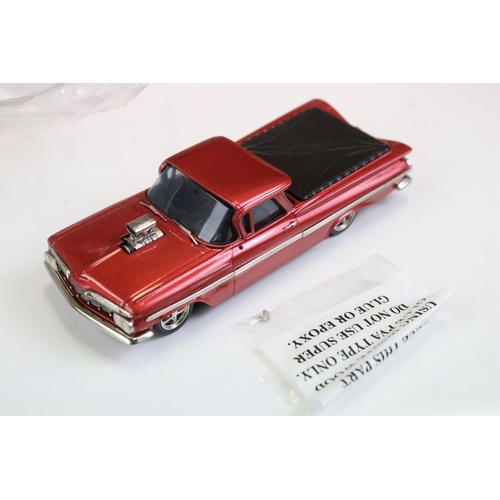 1035 - Four Boxed Brooklin Models Metal Models to include 2 x 1:43 Hot Rod Magazine (HR 01 1961 Chevrolet I... 