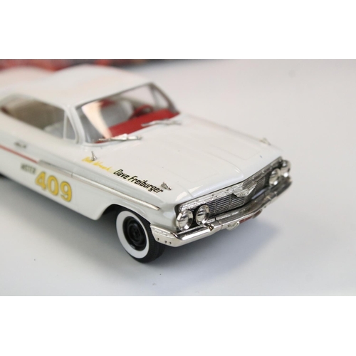 1035 - Four Boxed Brooklin Models Metal Models to include 2 x 1:43 Hot Rod Magazine (HR 01 1961 Chevrolet I... 