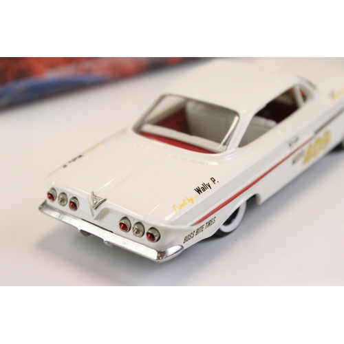 1035 - Four Boxed Brooklin Models Metal Models to include 2 x 1:43 Hot Rod Magazine (HR 01 1961 Chevrolet I... 