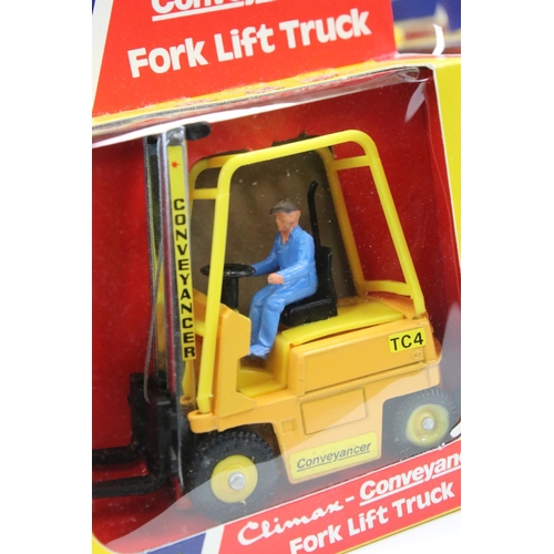 1238 - Ex Shop Stock Dinky - 16 Boxed Dinky 404 Climax Conveyancer Fork Lift Truck diecast models, ex with ... 