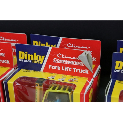 1238 - Ex Shop Stock Dinky - 16 Boxed Dinky 404 Climax Conveyancer Fork Lift Truck diecast models, ex with ... 