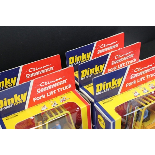 1238 - Ex Shop Stock Dinky - 16 Boxed Dinky 404 Climax Conveyancer Fork Lift Truck diecast models, ex with ... 