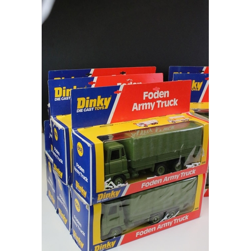 1239 - Ex Shop Stock Dinky - 16 Boxed Dinky 668 Foden Army Truck diecast models, diecast ex, boxes show som... 