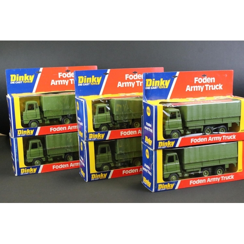 1241 - Ex Shop Stock Dinky - 15 Boxed Dinky 668 Foden Army Truck diecast models, diecast ex, boxes show som... 