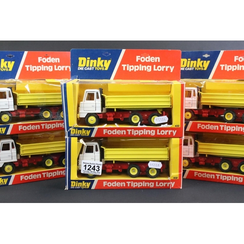 1243 - Ex Shop Stock Dinky - 12 Boxed Dinky 432 Foden Tipping Lorry diecast models, plus 2 x unboxed exampl... 