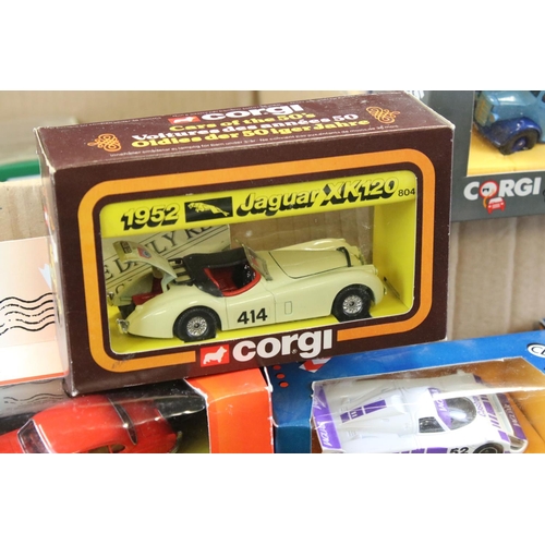 1244 - 50 Boxed Corgi diecast models, mostly 1980s/90s, featuring 01801 Buster Jaguar MK II Buster, Corgi C... 