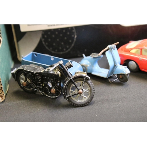 1245 - Around 85 mostly mid 20th C play worn diecast models to include Dinky, Matchbox, Crescent, Corgi & L... 