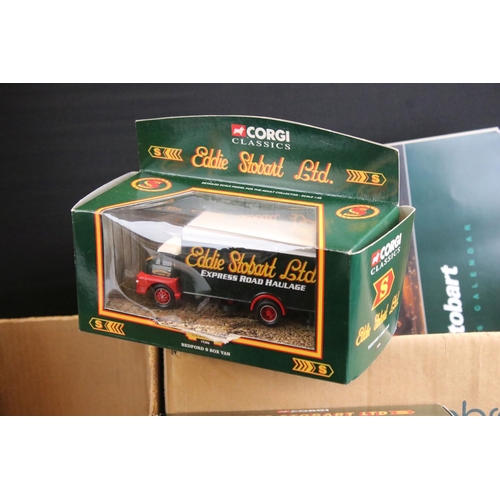 1247 - 16 Boxed Corgi & Atlas Editions Eddie Stobart diecast models & multi-model sets to include CC86610 T... 