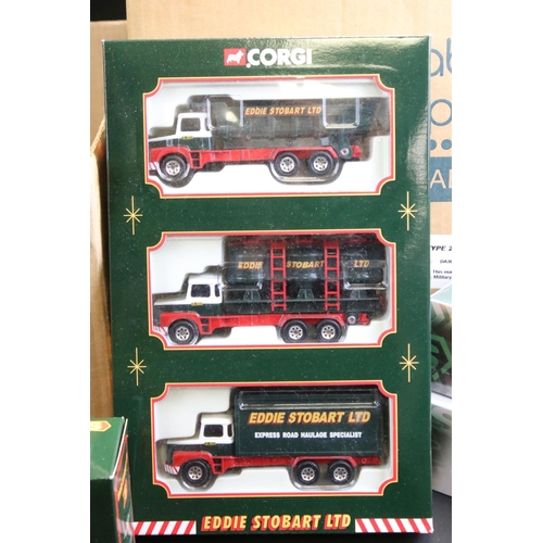 1247 - 16 Boxed Corgi & Atlas Editions Eddie Stobart diecast models & multi-model sets to include CC86610 T... 