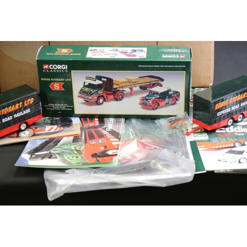 1247 - 16 Boxed Corgi & Atlas Editions Eddie Stobart diecast models & multi-model sets to include CC86610 T... 