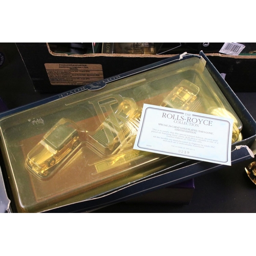 1248 - 17 Boxed gold plated / gold finish diecast models, mostly Corgi examples, to include Corgi 007 Goldf... 