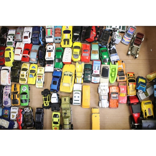 1250 - Around 80 play worn diecast models to include Matchbox, Burago and Corgi examples, featuring Matchbo... 