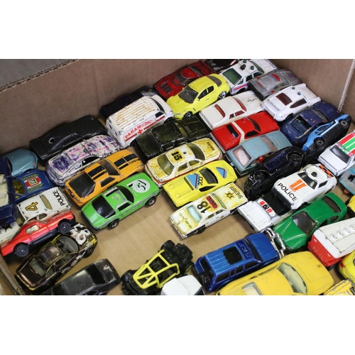 1250 - Around 80 play worn diecast models to include Matchbox, Burago and Corgi examples, featuring Matchbo... 