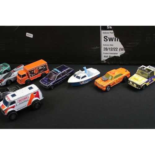 1250 - Around 80 play worn diecast models to include Matchbox, Burago and Corgi examples, featuring Matchbo... 