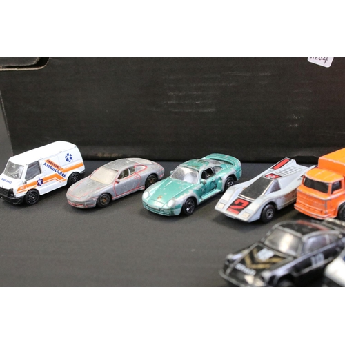 1250 - Around 80 play worn diecast models to include Matchbox, Burago and Corgi examples, featuring Matchbo... 