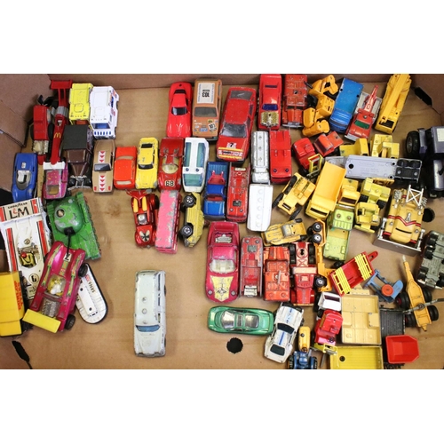 1251 - Over 65 play worn diecast models, featuring mid 20th C examples, to include Matchbox Series, Matchbo... 