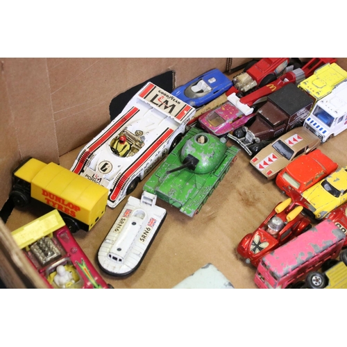 1251 - Over 65 play worn diecast models, featuring mid 20th C examples, to include Matchbox Series, Matchbo... 