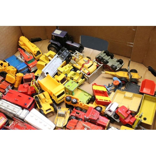 1251 - Over 65 play worn diecast models, featuring mid 20th C examples, to include Matchbox Series, Matchbo... 