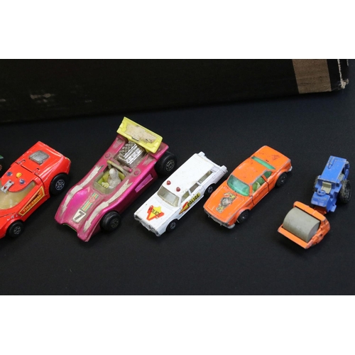 1251 - Over 65 play worn diecast models, featuring mid 20th C examples, to include Matchbox Series, Matchbo... 