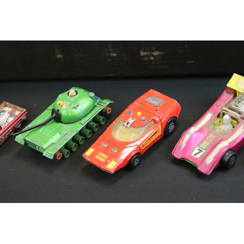 1251 - Over 65 play worn diecast models, featuring mid 20th C examples, to include Matchbox Series, Matchbo... 