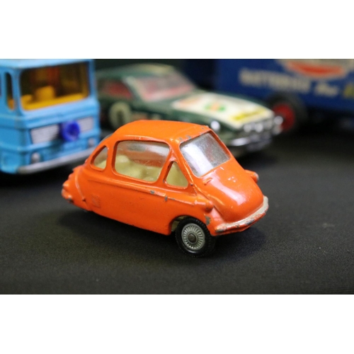 1253 - Over 35 mid 20th C onwards play worn diecast models to include Matchbox & Dinky, featuring Dinky Sup... 