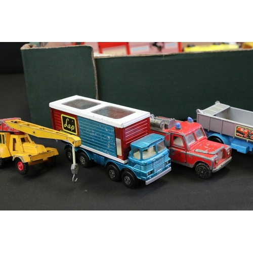 1253 - Over 35 mid 20th C onwards play worn diecast models to include Matchbox & Dinky, featuring Dinky Sup... 