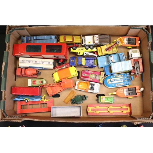 1253 - Over 35 mid 20th C onwards play worn diecast models to include Matchbox & Dinky, featuring Dinky Sup... 