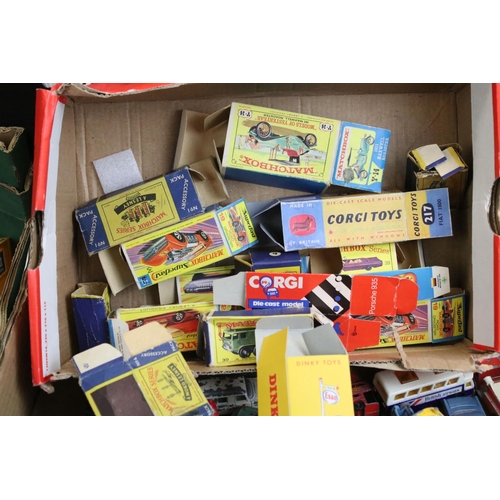 1255 - Around 140 play worn diecast models, mainly mid 20th C examples, to include Matchbox, Lone Star, Din... 