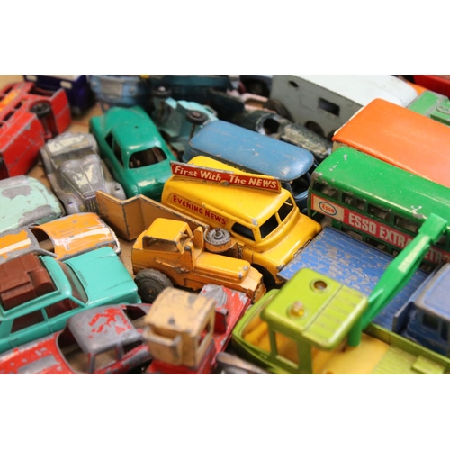 1255 - Around 140 play worn diecast models, mainly mid 20th C examples, to include Matchbox, Lone Star, Din... 