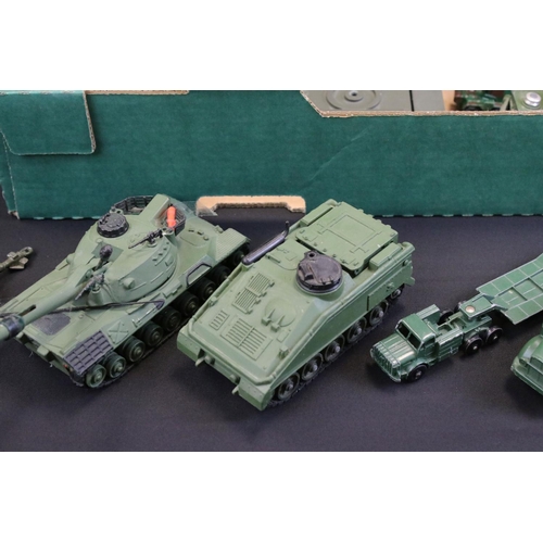 1258 - Around 45 mid 20th C onwards military diecast models to include Corgi, Crescent, Budgie, Solido, Mat... 