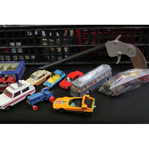 1260 - Quantity of play worn diecast models from mid 20th C onwards t0 include Matchbox, Corgi etc