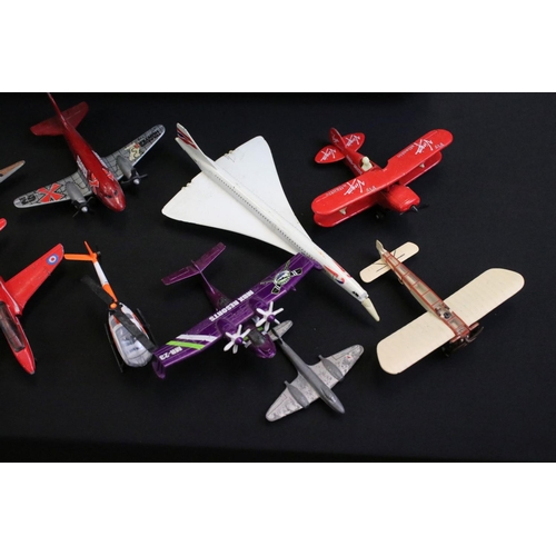 1261 - Around 80 mid 20th C onwards diecast model aircraft, to include Dinky, Timpo Toys, Corgi, Matchbox, ... 