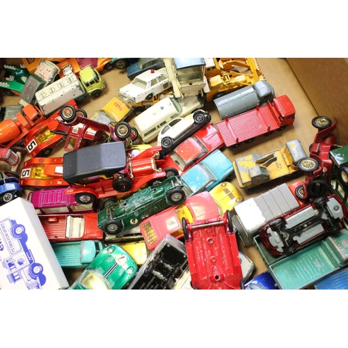 1262 - Quantity of play worn mid 20th C onwards diecast models to include Matchbox, Dinky, Corgi etc plus a... 