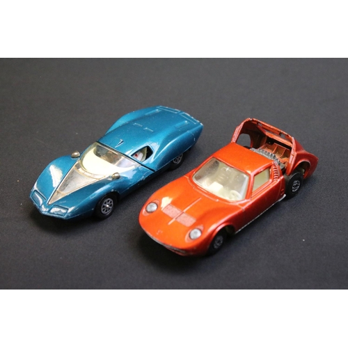 1262 - Quantity of play worn mid 20th C onwards diecast models to include Matchbox, Dinky, Corgi etc plus a... 