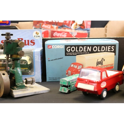 1262 - Quantity of play worn mid 20th C onwards diecast models to include Matchbox, Dinky, Corgi etc plus a... 