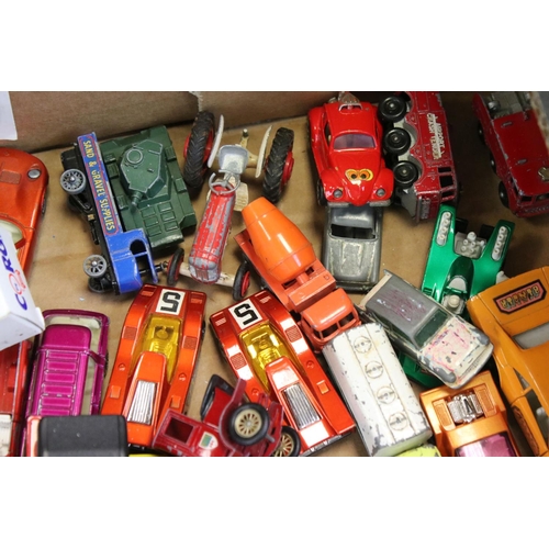 1262 - Quantity of play worn mid 20th C onwards diecast models to include Matchbox, Dinky, Corgi etc plus a... 