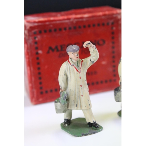 134B - Boxed Meccano Dinky A898 No 13 Hall's Distemper Advertisements metal figures, some paint loss to fig... 