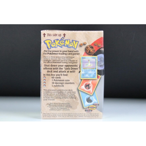 1421 - Pokémon Trading Cards - Sealed Wizards Of The Coast Pokemon Fossil Set LockDown Theme Deck